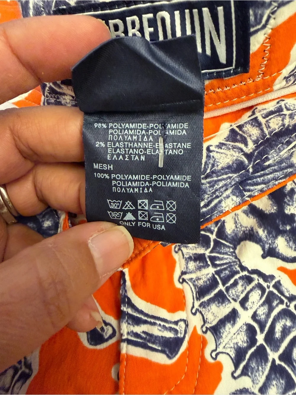 VILEBREQUIN Meia Seahorse Print Board Shorts Orange (M2)